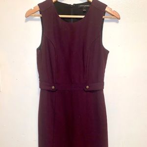 Banana Republic burgundy wool blend dress size 2